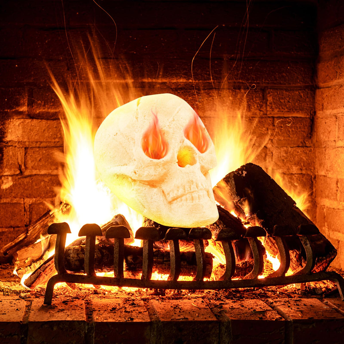 Lucktree Halloween Fire Pit Skull Ceramic