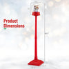 Lucktree 5 Ft Christmas Snow Globe Lantern ( Snowing Santa with Ferris Wheel )