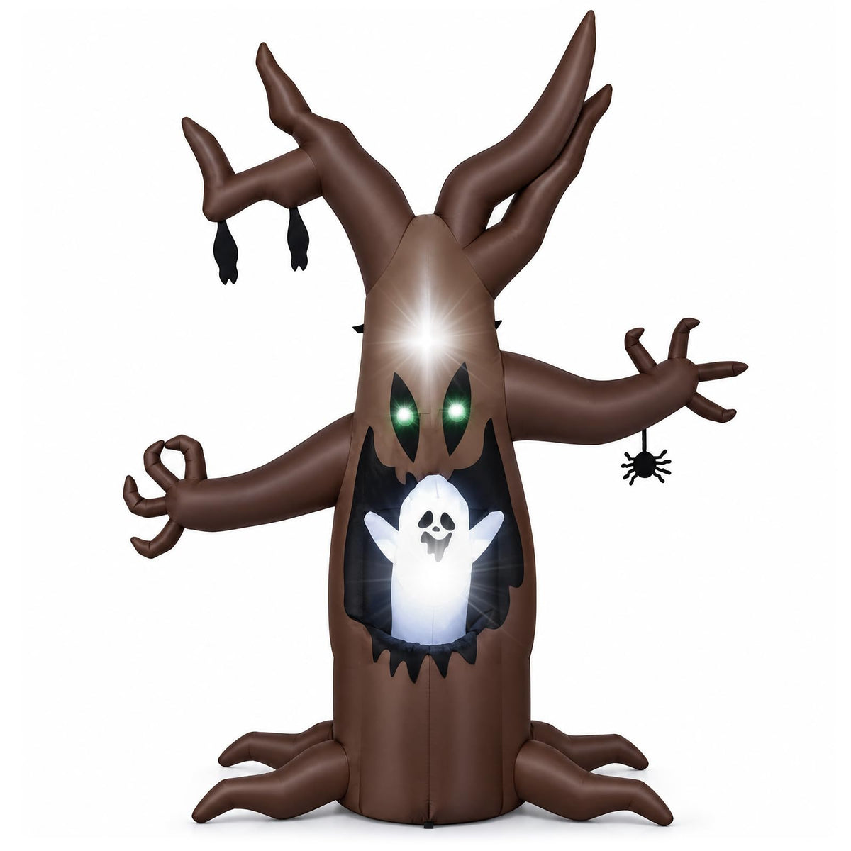 Lucktree 8 FT Halloween Inflatable Dead Tree with Animated Popping Ghost