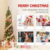 Lucktree 5ft / 6ft / 7ft / 8ft Artificial Skinny Xmas Tree with Quick Shape Technology