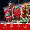 Lucktree 8.5 FT Christmas Inflatable Reindeer & Climbing Santa Claus