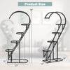 Lucktree 5 Tier Metal Plant Stand Indoor