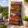 Lucktree 4-Tier Vertical Garden Planter with 4 Container Boxes & Drainage System (1/2)