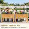 Lucktree Solid Wooden Raised Garden Bed w/Legs (35”Lx 16”Wx24”H)