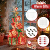 Lucktree 15 Pieces Stackable Pre-lit Lighted Boxes Tower w/ 450 Warm White Lights