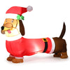 Lucktree 5.2 ft Inflatable Long Weiner Dog, Blow Up Yard Decoration