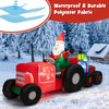 Lucktree 9 FT Christmas Inflatable Santa Claus on Truck with Gift Boxes, with Built-in LED Lights & Waterproof Fan
