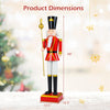 Lucktree 4' Christmas Nutcracker w/High Hat Beautiful Scepter Uniform & Boots