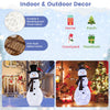 4.2 FT Lighted Christmas Snowman with Redbirds - Lucktree