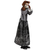 Lucktree 4 FT Halloween Animatronic Standing Skeleton Girl with Pop Up Head