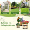 Lucktree Outdoor Acacia Wood Raised Garden Bed for Flower Vegetable Fruit