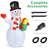 Lucktree Inflatable christmas Snowman, Santa Claus, Built-in Colorful LED Lights