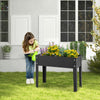 Lucktree Raised Garden Bed, Metal Planter Box with Legs, Drain Hole, Outdoor Indoor Elevated Garden Box