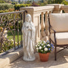 Lucktree Virgin Mary Praying Statue 29.5" | Blessed Mother Outdoor Religious Statue with Rosary Beads