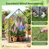 Lucktree Mini Outdoor Portable Green House with Sturdy Metal Frame
