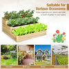 Lucktree 3 Tier Raised Garden Bed, Wood Planter Box 48 x 48 x 22 Inch Vegetable Flower Herb Fruit Growing Bed Kit