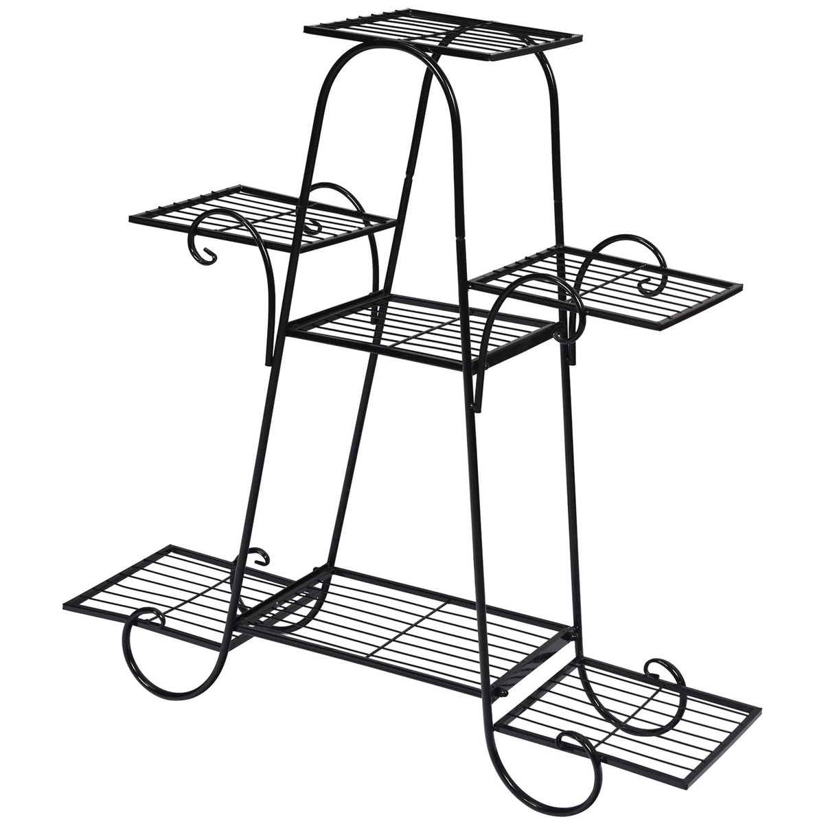 Lucktree 7 Tiers Metal Plant Stand Flower Pots Holder