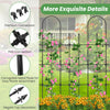 Lucktree Outdoor Garden Trellis for for Climbing Plants, 73” Tall Trellis w/Rustproof PE Coated Metal Pipes