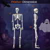 Lucktree 5.4 FT Halloween Life Size Skeleton