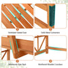 Lucktree Garden Arbor with Bench - Wooden Garden Arch Trellis for Climbing Plants Vines, 2-Person Outdoor Bench