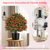 Lucktree 21.5’’ Artificial Rose Topiary Ball Tree for Indoor Outdoor