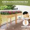 Lucktree 47"x23"x30"  Elevated Wood Planter Box with Liner