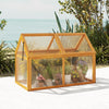Lucktree Portable Raised Flower Planter Protection with Transparent Panels & Adjustable Roof