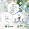 Lucktree 7.5 FT Christmas Inflatable Lighted Santa Claus on Sleigh with Reindeers & Gift Boxes