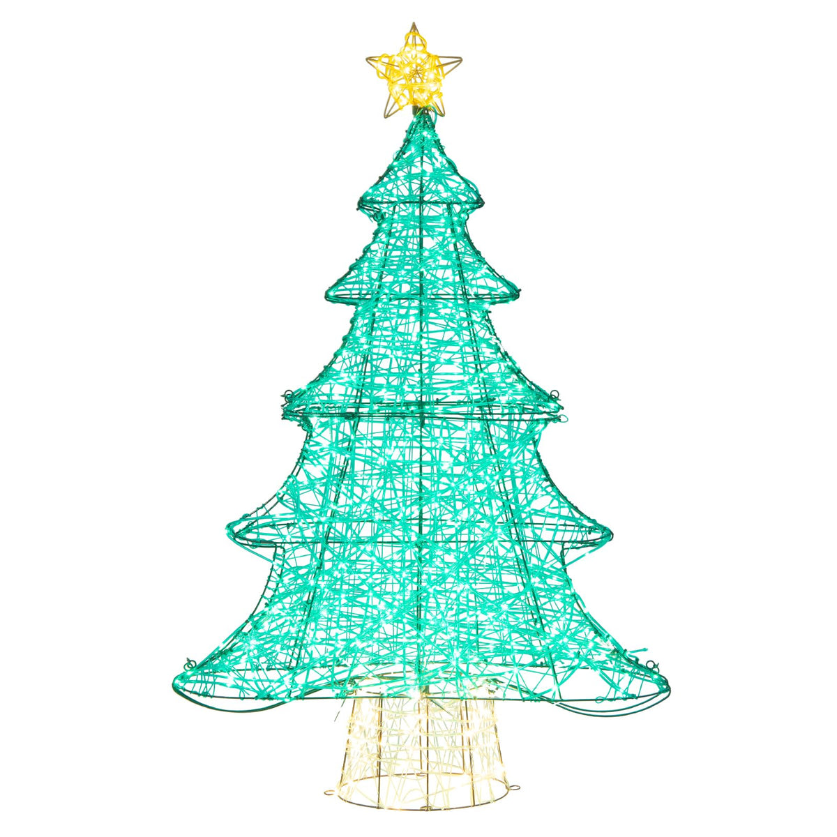 Lucktree 4 FT Lighted Artificial Christmas Tree