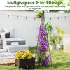 Lucktree Raised Garden Bed with Wheels & Tomato Cage