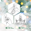 Lucktree Inflatable Christmas Tree, Inflatable Santa Claus Climbing Tree