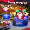 Lucktree 6Ft Inflatable DJ Santa, Inflatable Christmas Decoration
