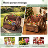 Lucktree Garden Planter with Drainage Holes & Wheels for Flowers Herbs Vegetables
