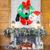 Lucktree Christmas Inflatables, 4FT Blow up Santa Claus w/LED Lights & Christmas Wreath