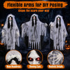Lucktree 6 FT Animated Halloween Ghost Bride Decoration with Lighted Eyes