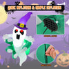 Lucktree 3.6 FT Halloween Inflatable Ghost Broke Out from Window