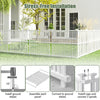 Lucktree Air Conditioner Fence 2/4 Panels - 45''W x 45''H Outdoor Fence Privacy Screen with Metal Stakes