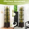 Lucktree Raised Garden Bed Planter Box with Trellis