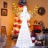 Lucktree 5 FT Christmas Pre-Lit Angel, Yard Lighted-up Festive Angel w/Halo