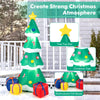 Lucktree 6 FT Inflatable Christmas Tree, Blow up Christmas Tree with 3 Gift Boxes, Self Inflating X-mas Tree with LED Lights