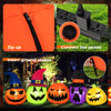 Lucktree 9 FT Inflatable Halloween Pumpkin Patch Family, Blow up Yard Decoration with Built-in LED Lights and Witch Hats