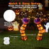 Set of 2 Halloween Lighted Witch Legs Decorations with Stakes