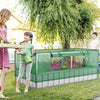 Lucktree 69”x36”x28” Raised Garden Bed with Cover, 16.5 Cu.Ft Galvanized Steel Planter Box Kit