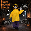 Halloween Animated Life Size Scary Boy with Light Up Eyes