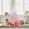 Lucktree Pink Gradient & White Snow Flocked Christmas Tree | Home Office Decoration