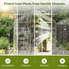 Lucktree Outdoor Large Walk-in Green House w/ Rain Gutter