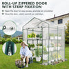 Lucktree Walk-in Greenhouse w/ 3 Tiers 4 Shelves, 4 Ground Stakes & Ropes, PVC Cover