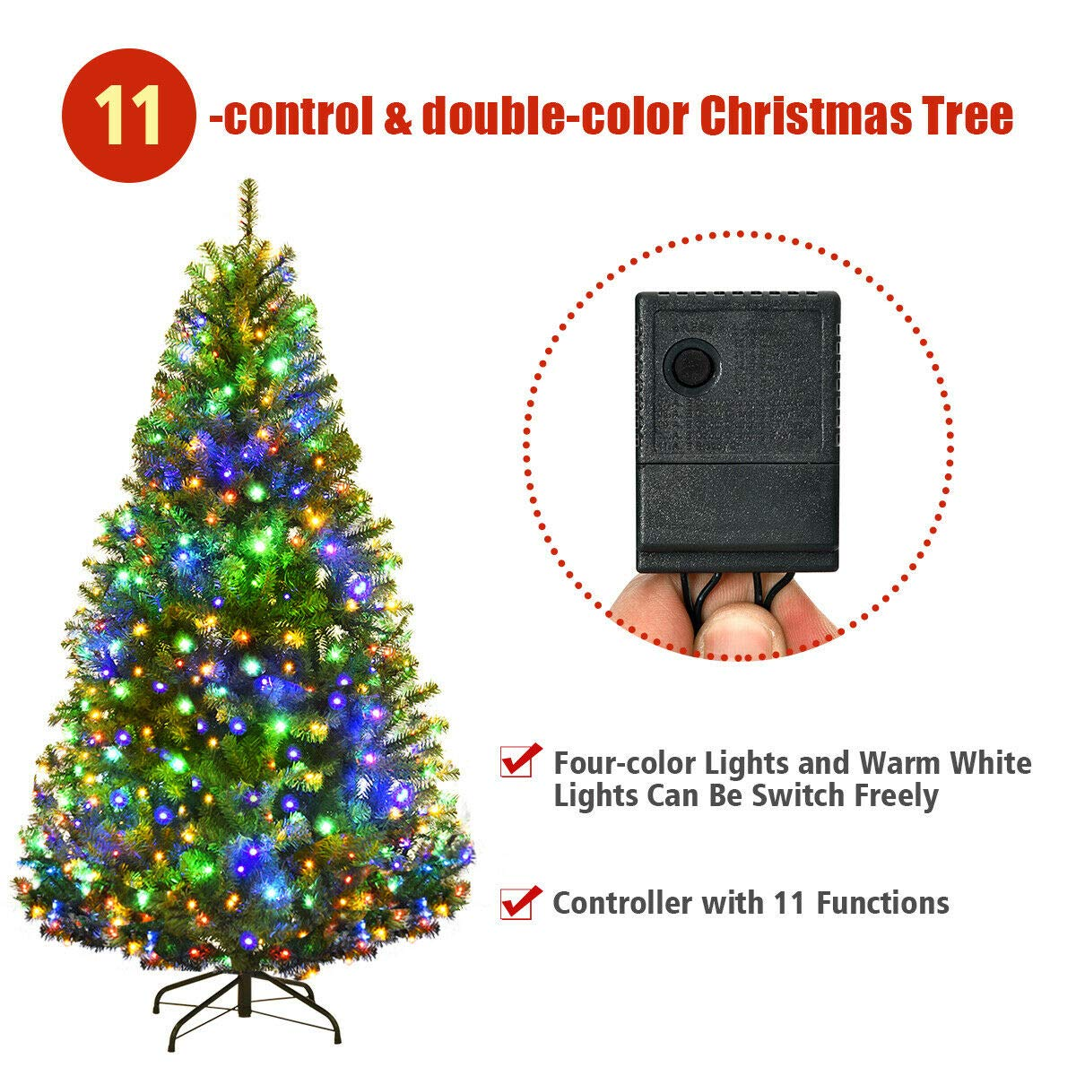 Lucktree 5FT Pre-Lit Artificial Christmas Tree - LucktreeUS
