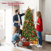 Lucktree 6ft Artificial Christmas Tree, Unlit Green Hinged Xmas Full Tree with 721 Lush Branch Tips