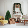 Artificial PVC Christmas Tree Pre-Lit Fiber Optic Tree - LucktreeUS